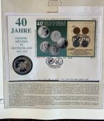 DEUTSCHLAND FEIERT: 40 Jahre Bundesrepublik Motivsammlung in 3 Lindner Ringbindern
