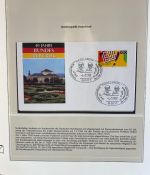 DEUTSCHLAND FEIERT: 40 Jahre Bundesrepublik Motivsammlung in 3 Lindner Ringbindern