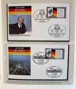 DEUTSCHLAND FEIERT: 40 Jahre Bundesrepublik Motivsammlung in 3 Lindner Ringbindern