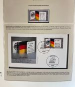 DEUTSCHLAND FEIERT: 40 Jahre Bundesrepublik Motivsammlung in 3 Lindner Ringbindern