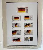 DEUTSCHLAND FEIERT: 40 Jahre Bundesrepublik Motivsammlung in 3 Lindner Ringbindern