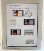 DEUTSCHLAND FEIERT: 40 Jahre Bundesrepublik Motivsammlung in 3 Lindner Ringbindern