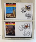 DEUTSCHLAND FEIERT: 40 Jahre Bundesrepublik Motivsammlung in 3 Lindner Ringbindern