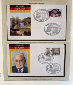 DEUTSCHLAND FEIERT: 40 Jahre Bundesrepublik Motivsammlung in 3 Lindner Ringbindern