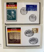 DEUTSCHLAND FEIERT: 40 Jahre Bundesrepublik Motivsammlung in 3 Lindner Ringbindern