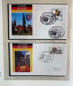 DEUTSCHLAND FEIERT: 40 Jahre Bundesrepublik Motivsammlung in 3 Lindner Ringbindern