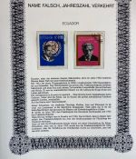 IRRTÜMER AUF BRIEFMARKEN Motivsammlung mit über 160 Seiten aus Abo im Ringbinder