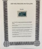 IRRTÜMER AUF BRIEFMARKEN Motivsammlung mit über 160 Seiten aus Abo im Ringbinder