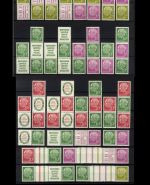 Bund 1955 - Heuss Zusammendruck W4 - S36 aus MHB 3 postfrisch komplett
