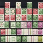 Bund 1955 - Heuss Zusammendruck W4 - S36 aus MHB 3 postfrisch komplett
