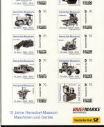 4 Motivbogen HENSCHEL-MUSEUM Kassel - Briefmarke Individuell - SELTEN!