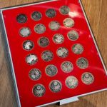 24 x 10 DM Olympiade 1972 PP DFGJ komplett Serie I-VI – in Lindner Münzbox