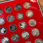 24 x 10 DM Olympiade 1972 PP DFGJ komplett Serie I-VI – in Lindner Münzbox