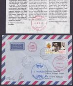 SOJUS TMA-04M Weltraumbrief ISS Bordpost | Attest Hopferweiser BPP | Vatikan