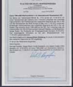 SOJUS TMA-04M Weltraumbrief ISS Bordpost | Attest Hopferweiser BPP | Vatikan