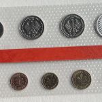BRD KMS 1974 F - PP 1 Pf. - 5 Mark Silberadler Polierte Platte DM OVP