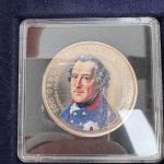 4 x 10€ Friedrich der Große stgl & Silber PP Farbaufdruck Goldapplikation in Box