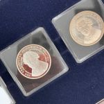 4 x 10€ Friedrich der Große stgl & Silber PP Farbaufdruck Goldapplikation in Box