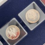 4 x 10€ Friedrich der Große stgl & Silber PP Farbaufdruck Goldapplikation in Box