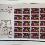 LIECHTENSTEIN Kleinbogen Sammlung 1961-1991 postfrisch - auf Lindner Vordruck