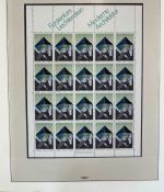 LIECHTENSTEIN Kleinbogen Sammlung 1961-1991 postfrisch - auf Lindner Vordruck