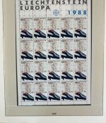 LIECHTENSTEIN Kleinbogen Sammlung 1961-1991 postfrisch - auf Lindner Vordruck