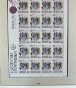 LIECHTENSTEIN Kleinbogen Sammlung 1961-1991 postfrisch - auf Lindner Vordruck