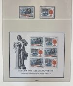 CEPT Europa Union Jahrgang 1992-1994 postfrisch auf Lindner Vordruck