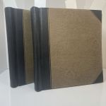 SCHWARTE Album ALLE WELT - Briefmarken Sammlung in zwei Alben - Hoher Michel!