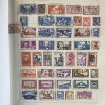 SCHWARTE Album ALLE WELT - Briefmarken Sammlung in zwei Alben - Hoher Michel!