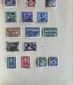 SCHWARTE Album ALLE WELT - Briefmarken Sammlung in zwei Alben - Hoher Michel!