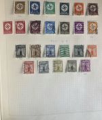 SCHWARTE Album ALLE WELT - Briefmarken Sammlung in zwei Alben - Hoher Michel!