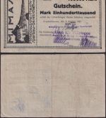 NOTGELD Frankenhausen 100.000 Mark 03.08.1923 - MIMAS GmbH Thüringen
