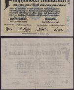 NOTGELD Saalfeld & Rudolfstadt 500 Milliarden Mark 13.11.1923 - Thüringen
