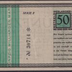 NOTGELD Weimar 50 Milliarden Mark 09.08.1923 - Landesregierung Thüringen