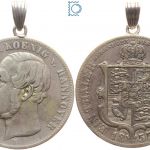 Hannover Ausbeutetaler 1855 B, Georg V. 1851-1866, gehenkelt