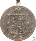 Hannover Ausbeutetaler 1855 B, Georg V. 1851-1866, gehenkelt
