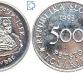 SLOWENIEN 500 Tolarjev 1993 - 400 Years of the Battle for Sisak