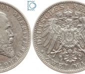 Württemberg, 2 Mark 1904 F, König Wilhelm II, J.174