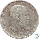 Württemberg, 2 Mark 1904 F, König Wilhelm II, J.174