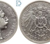PREUSSEN, 2 Mark 1902 A, Wilhelm II.,Silber, Jäger 102