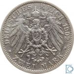 PREUSSEN, 2 Mark 1902 A, Wilhelm II.,Silber, Jäger 102