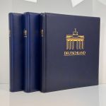 3x SIEGER Ringbinder Blau Aufdruck "DEUTSCHLAND" – 12-Ring System – gebraucht