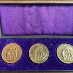 3 Medaillen Des Deutschen Volkes Leidensweg 1923 - Inflationsmedaille in Schatulle