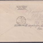 Deutsches Reich 671 y SST Brief gestempelt München-Riem 31.7.38 Braunes Band