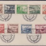 Deutsches Reich, Michel Nr. 651-659 gestempelt auf Brief - WHW Schiffe