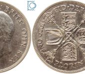 Großbritannien 1 Florin 1929 3rd issue | George V. (1910-1936) - Erhaltung!