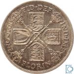 Großbritannien 1 Florin 1929 3rd issue | George V. (1910-1936) - Erhaltung!