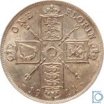 Großbritannien 1 Florin 1914 1rd issue | George V. (1910-1936) - Erhaltung!