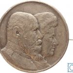 WÜRTTEMBERG 1911 tragbare Medaille Wilhelm II. & Charlotte a. die Silberhochzeit